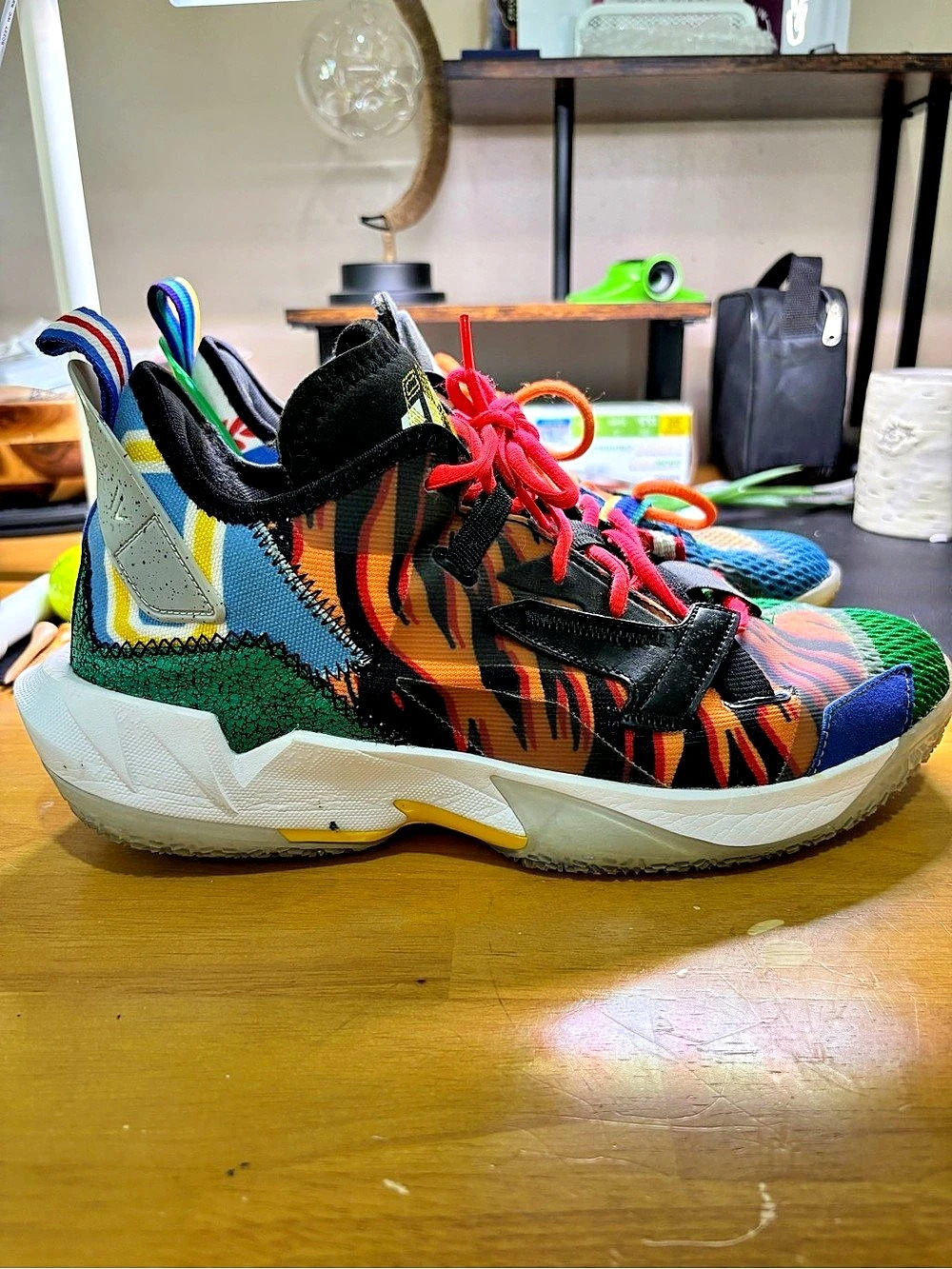 Jordan Why Not? Zer04 Athletic Shoes Blue Multicolor US 10
